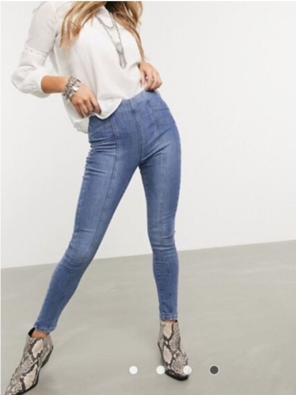 We The Free Feel Alright Skinny Jeans Blue 30
